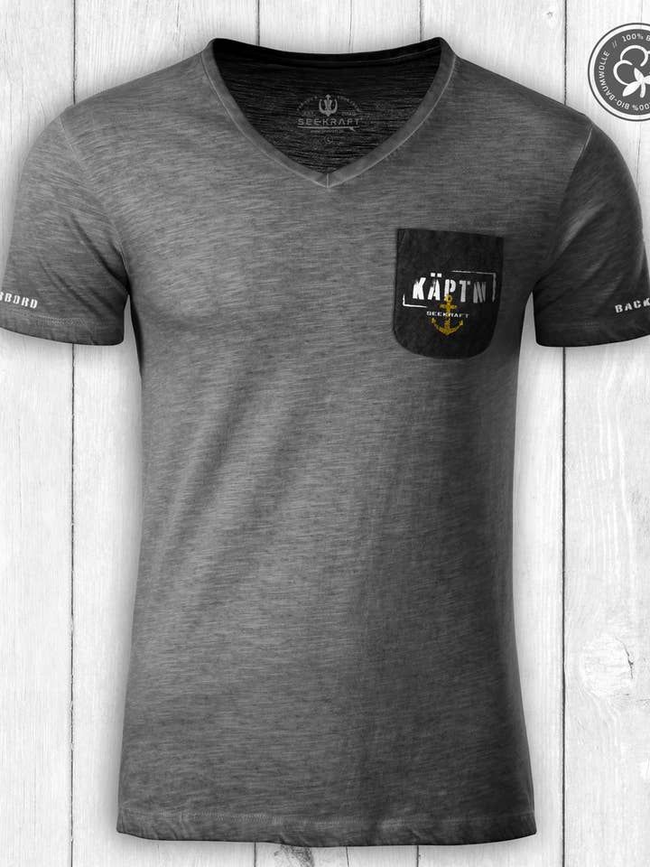SIERK ”KAPTEN” SKJORTA — ANTRACIT för wholesale av SEEKRAFT