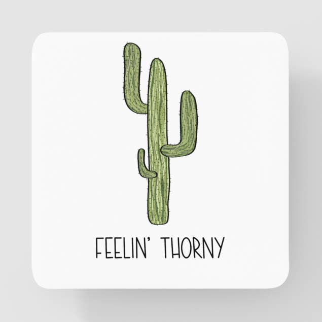 Dessous de Verre Cactus Épineux pour la vente par Black Cat Bazaar