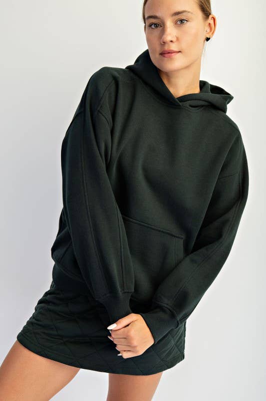 Sunday Morning - Wholesale Jacket - Women's - J383137-Oversized Fleeced Terry Hoodie14