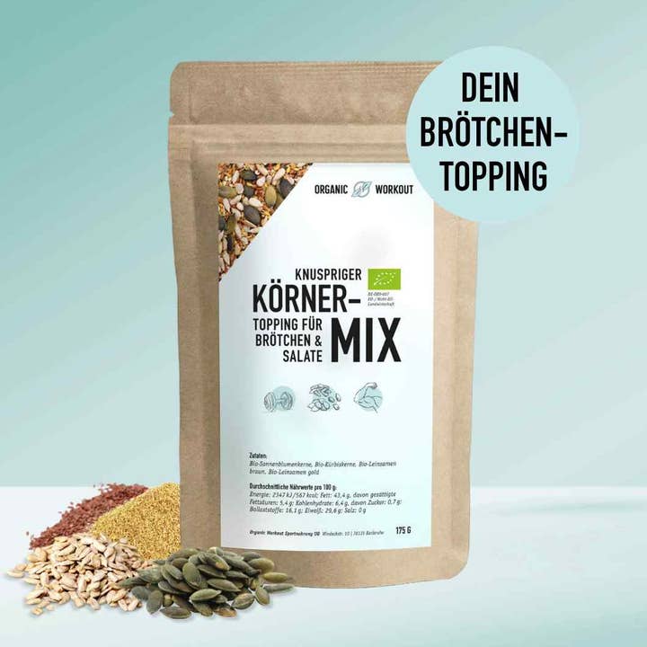 Organic Grain Mix – high in fiber, crunchy & vegan for wholesale by Organic Workout