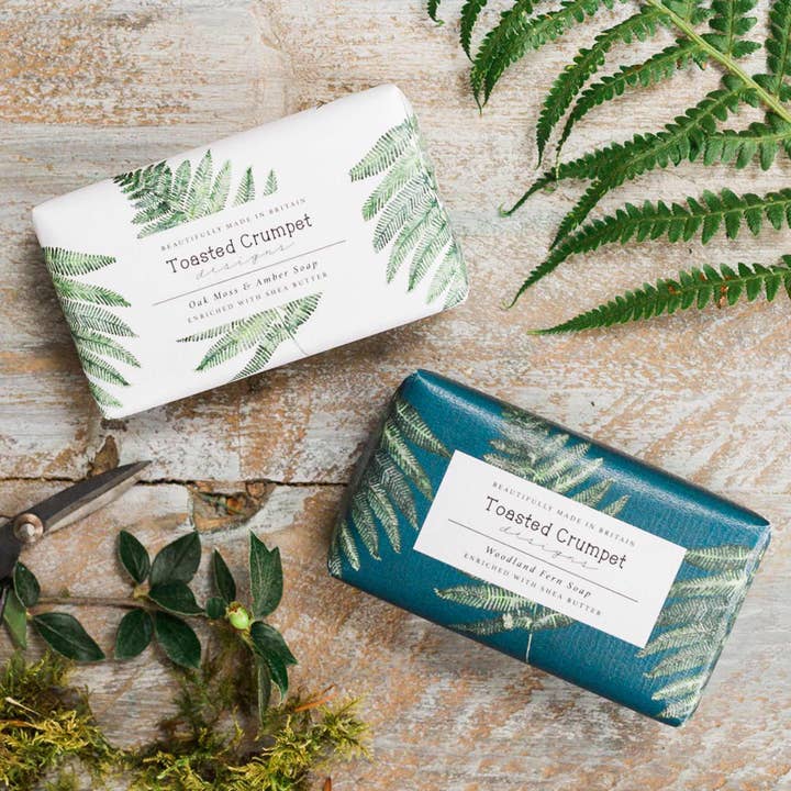 Toasted Crumpet - Wholesale Bar Soap - Oak Moss & Amber Soap (Fern Collection)