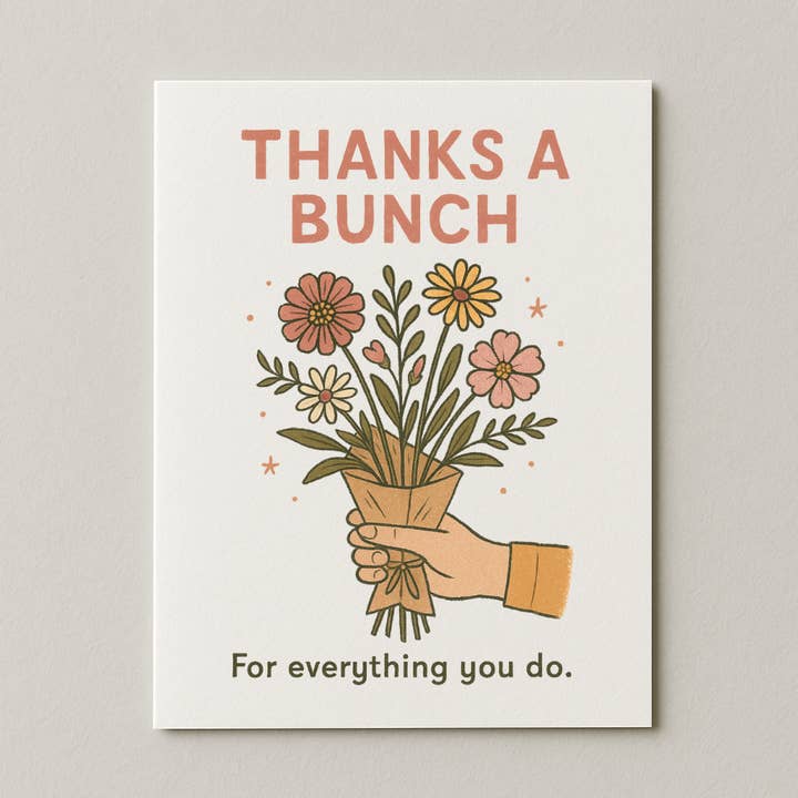 Thanks A Bunch Card for wholesale by My Country Greetings