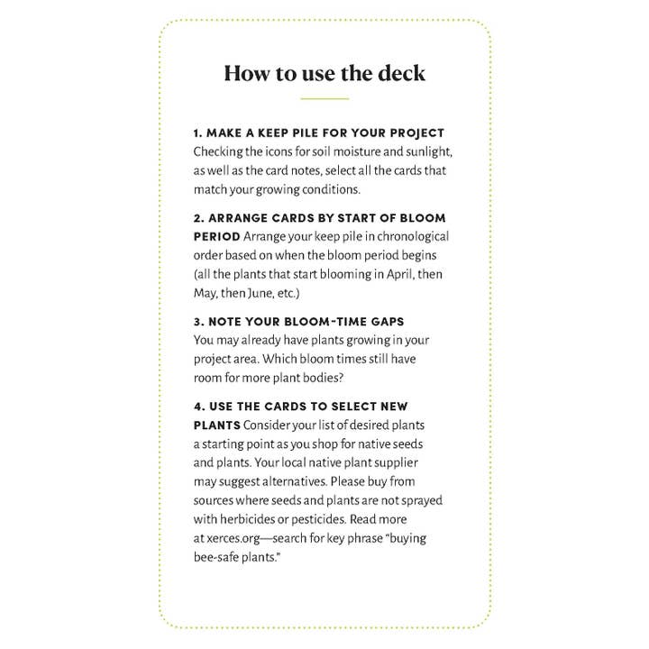 Chronicle Books - Wholesale Card Game - Pollinator Garden Planning Deck2