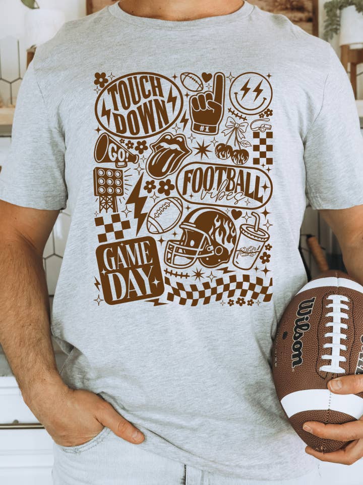 Everything Football Vintage Adult Graphic Tee for wholesale by Uncommon Label