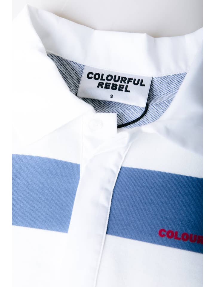 Skyler Striped 33 Polo | Medium blue for wholesale on Faire3