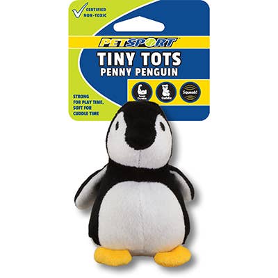 Tiny Tots Penny Penguin 4" for engroshandel hos Marnoch Pet Supplies