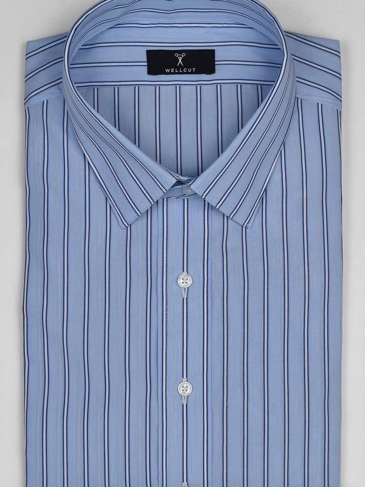 The Simon, Blue Stripe for wholesale by Well-Cut