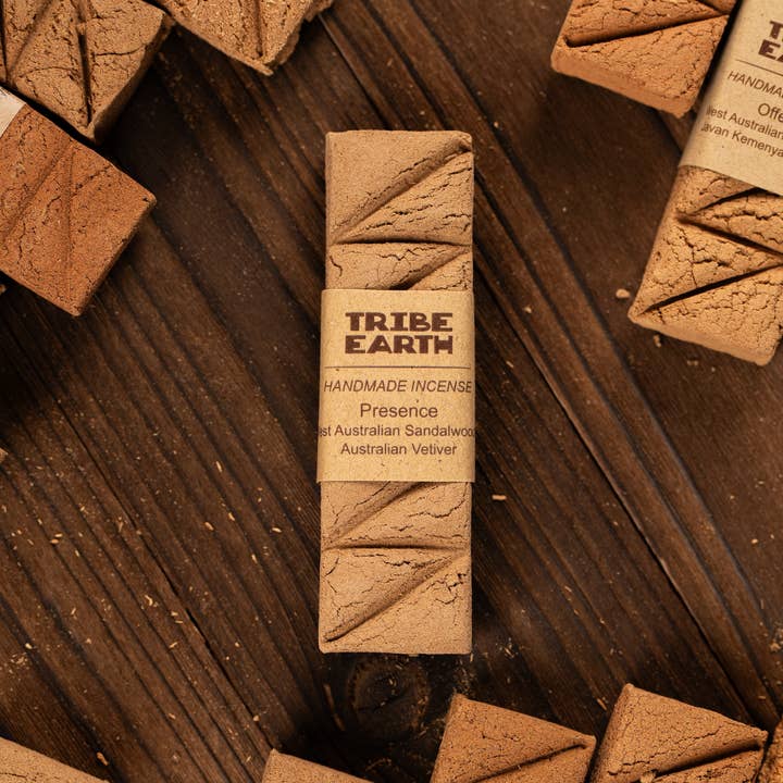 Tribe Earth Incense - Wholesale Incense - Presence - Australian Vetiver Grass & WA Sandalwood