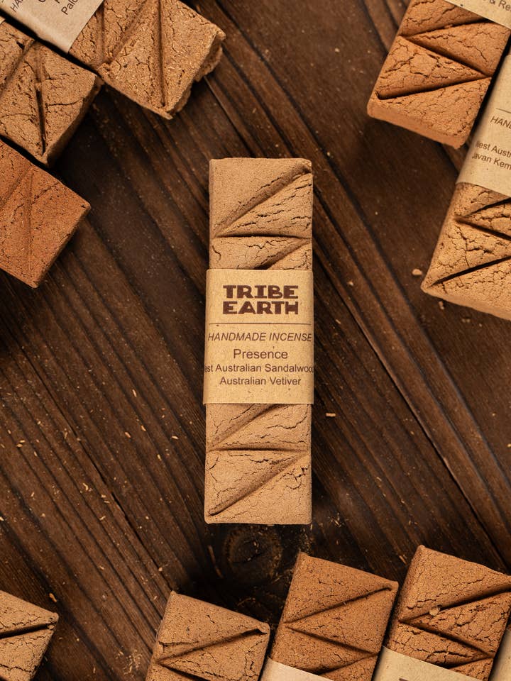 Presence - Australian Vetiver Grass & WA Sandalwood for wholesale by Tribe Earth Incense