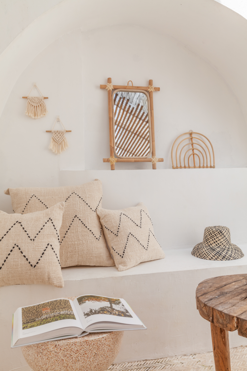 Village Thrive – wholesale Dekorativ kudde – Nya handsydd bomull kasta kudde17