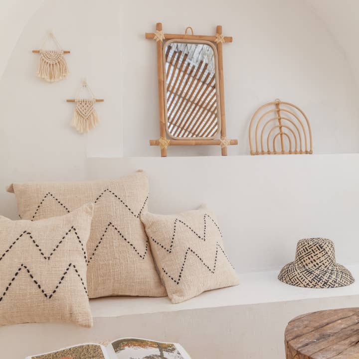 Village Thrive – wholesale Dekorativ kudde – Nya handsydd bomull kasta kudde17