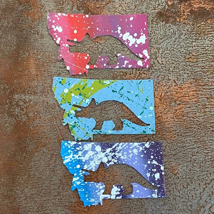 Statlig Triceratops-magnet för wholesale av Cut-n-rust LLC