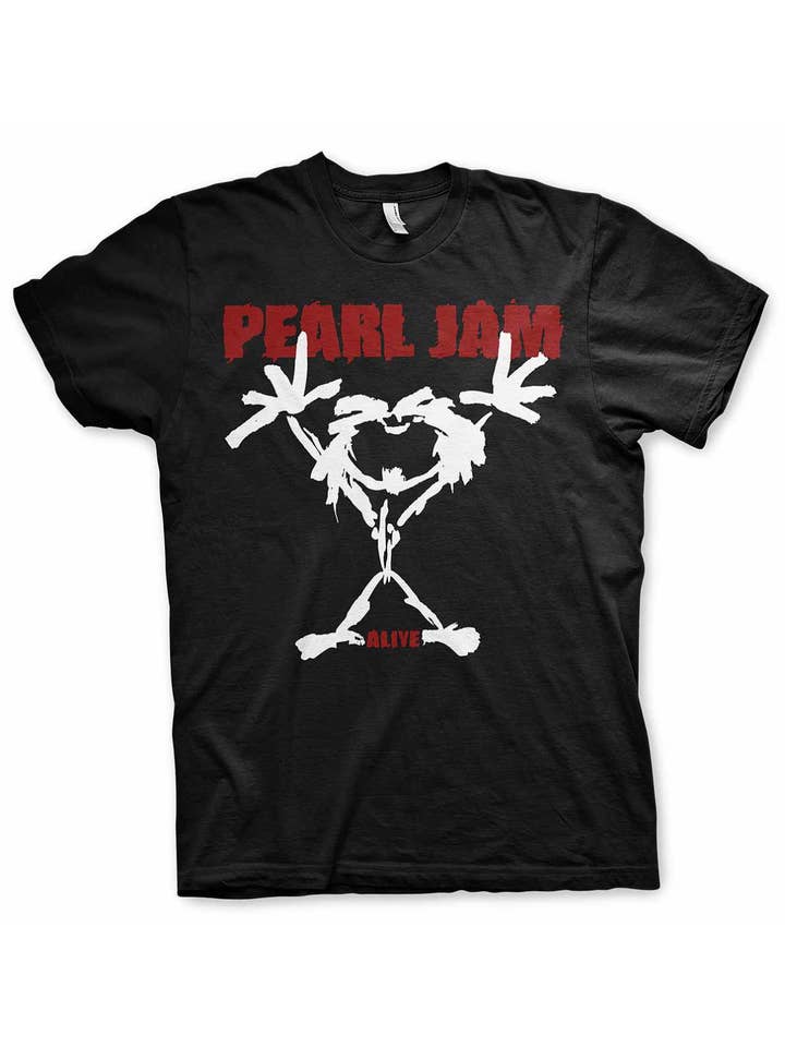 Heroes Inc. Europe B.V. - Wholesale Screen Printed T-Shirt - Unisex - Pearl Jam - Stickman T-Shirt
