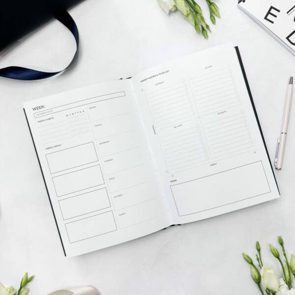 SEIK - Wholesale Planner - Ring binder productivity planner from premium faux leather A5 (white)15