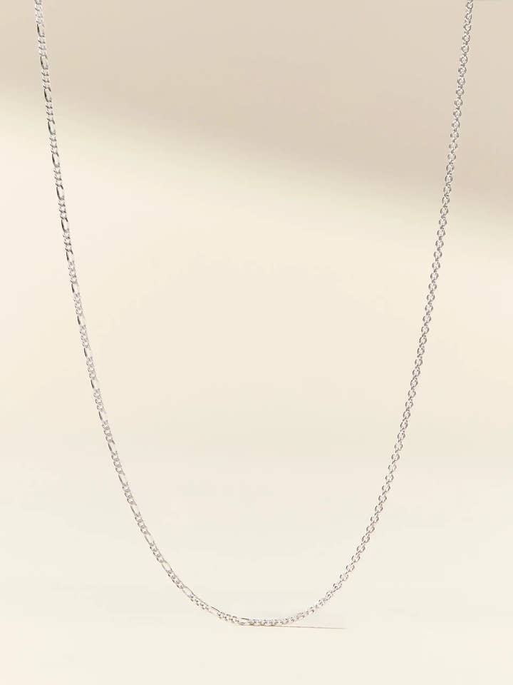 Silver Mixed Media Chain Necklace for wholesale by Claspe