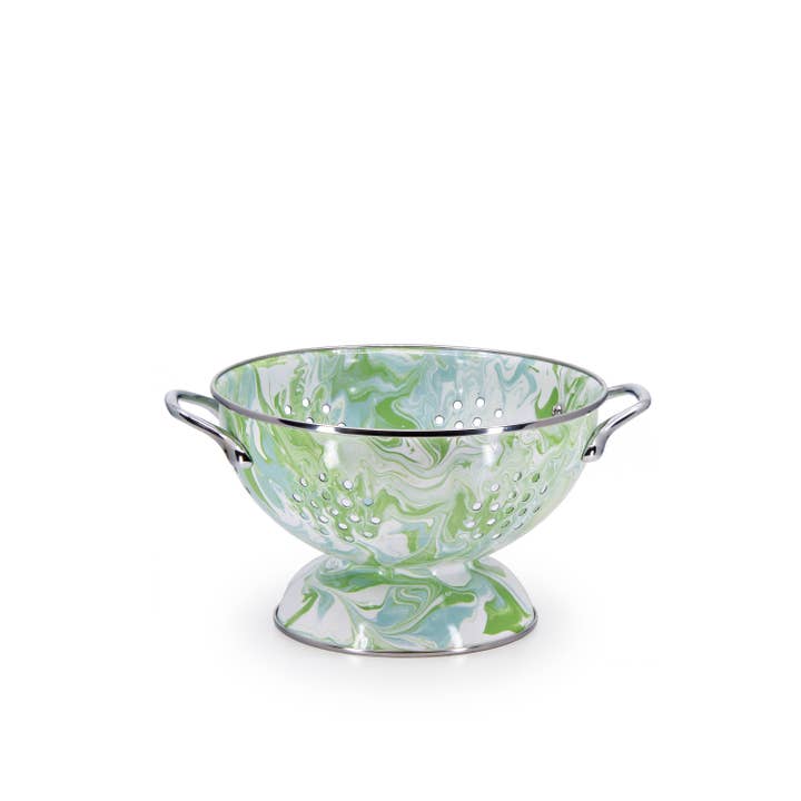 Crow Canyon Home - Wholesale Colander - Golden Rabbit Enamelware Modern Monet Medium Colander2