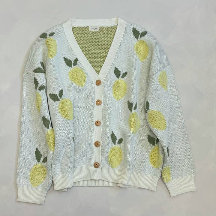 Cardigan Ali Citron Adulte pour la vente par Hunter and Rose