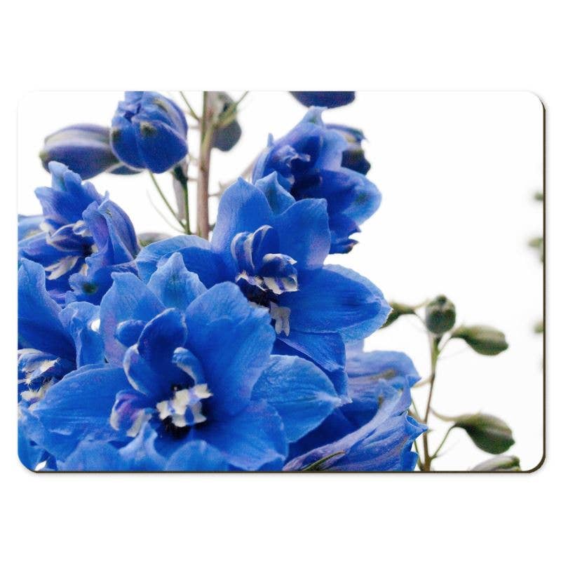 Gregory Dennis Design - Wholesale Placemat - 6 Floral Placemats - Delphinium5