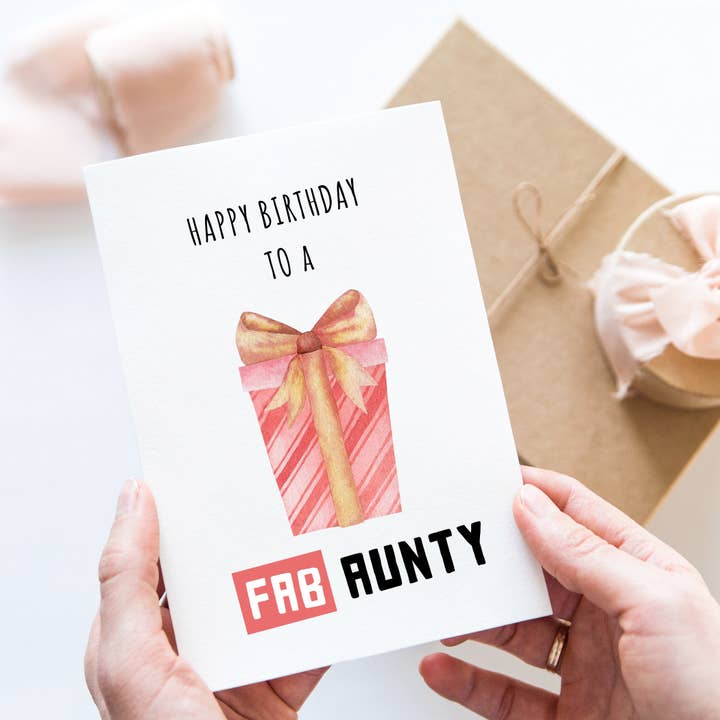 Auntie Birthday Card for wholesale by TipsyCards