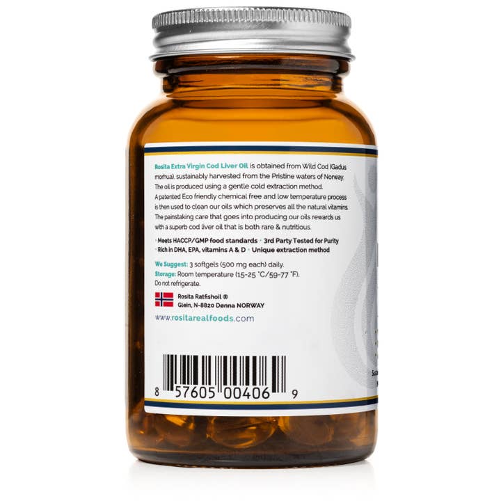 Rosita - Wholesale Oral Supplement/Vitamin - Rosita Extra Virgin Cod Liver Oil Softgels1