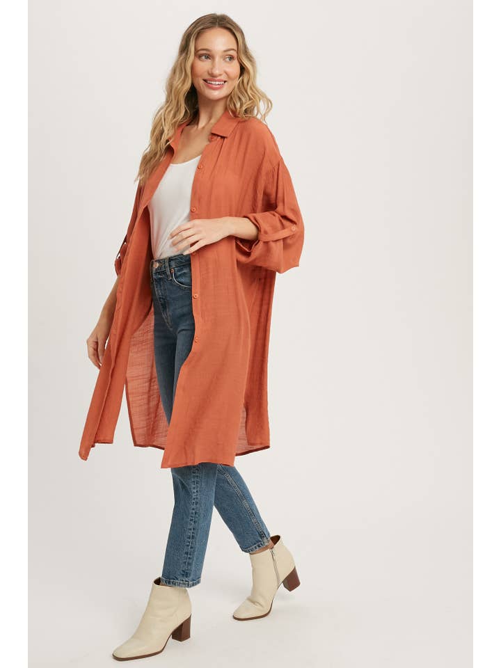 Bluivy – Camisa com botões no colarinho – Mulher por atacado – CAMISA DE PALANGRE VENTILADA COM BOTÕES56