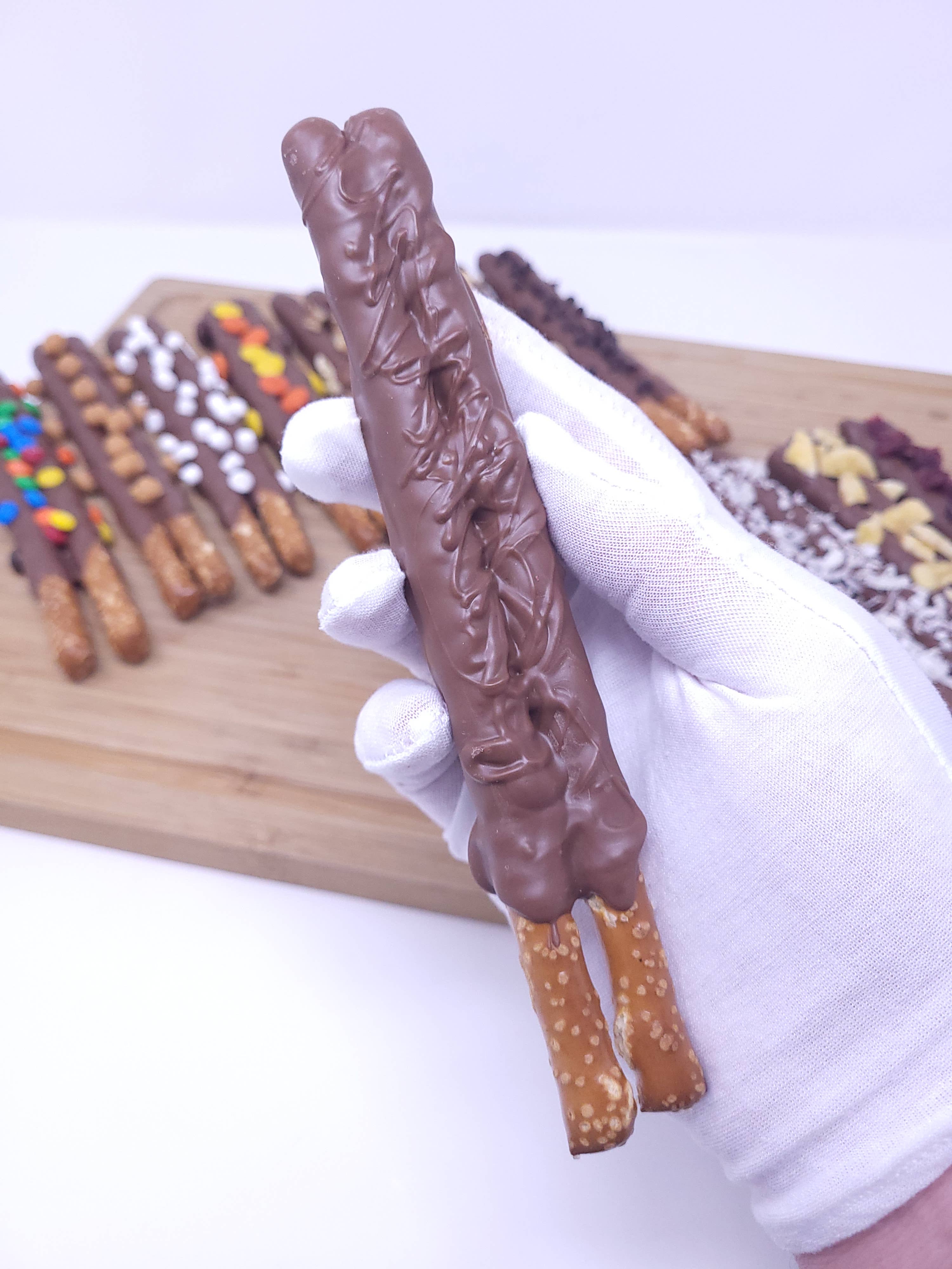 Wild Angel Treats, LLC - Wholesale Chocolate Covered Sweets - 2-Pack Gourmet Chocolate Covered Pretzel Rods0