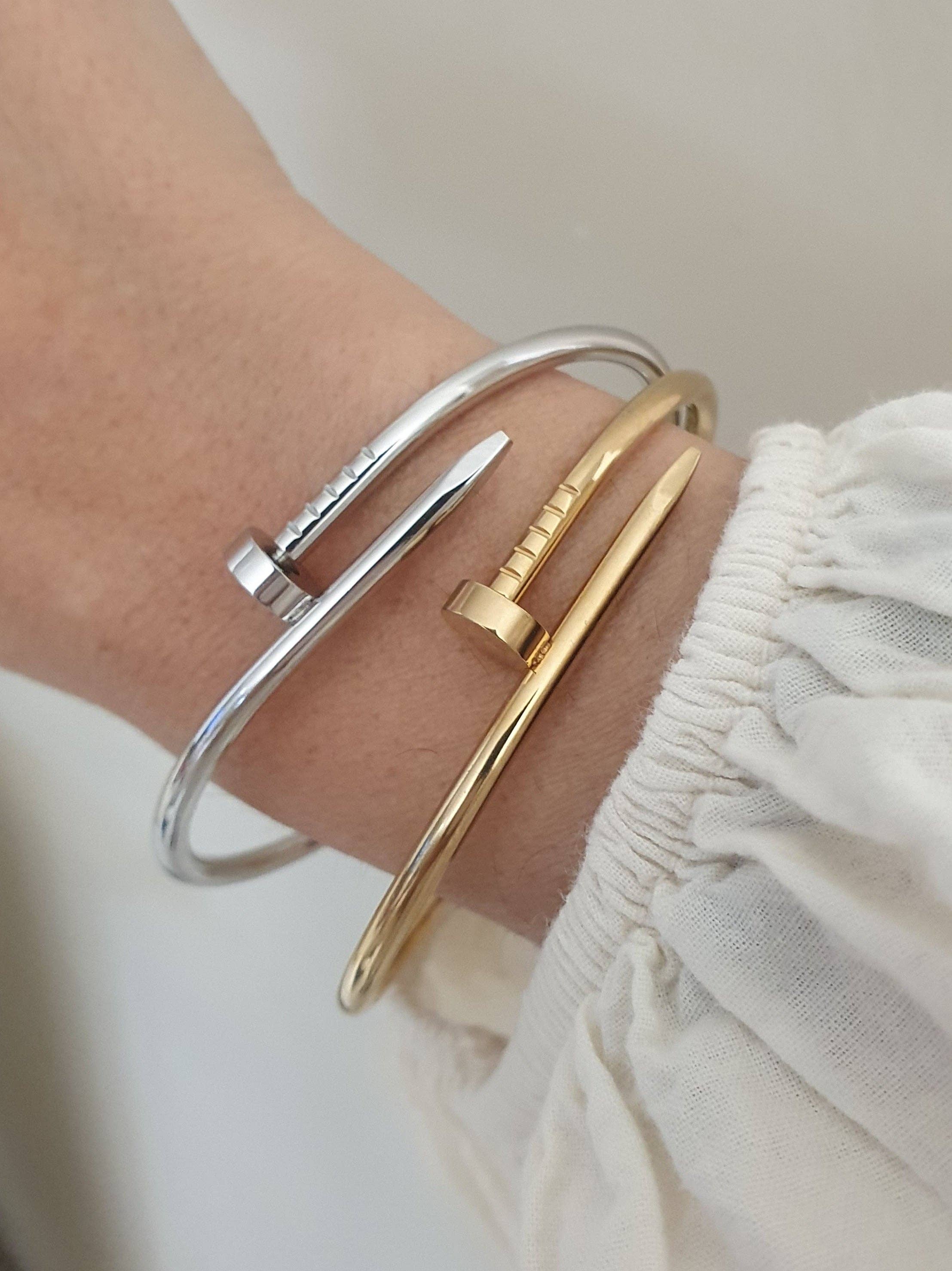 LAUVEA BOUTIQUE - Wholesale Cuff Bracelet - DALIA stud ring - gold/Size 17