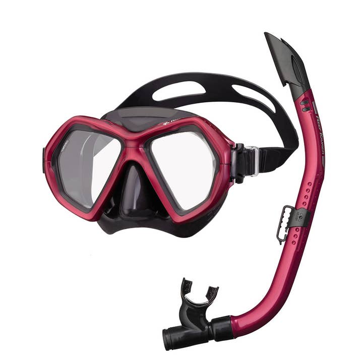 Snorkeling Beach - Wholesale Swim Goggles - Unisex - Adult X-Plore 2-Window Mask & Snorkel Combo | Reef Tourer4