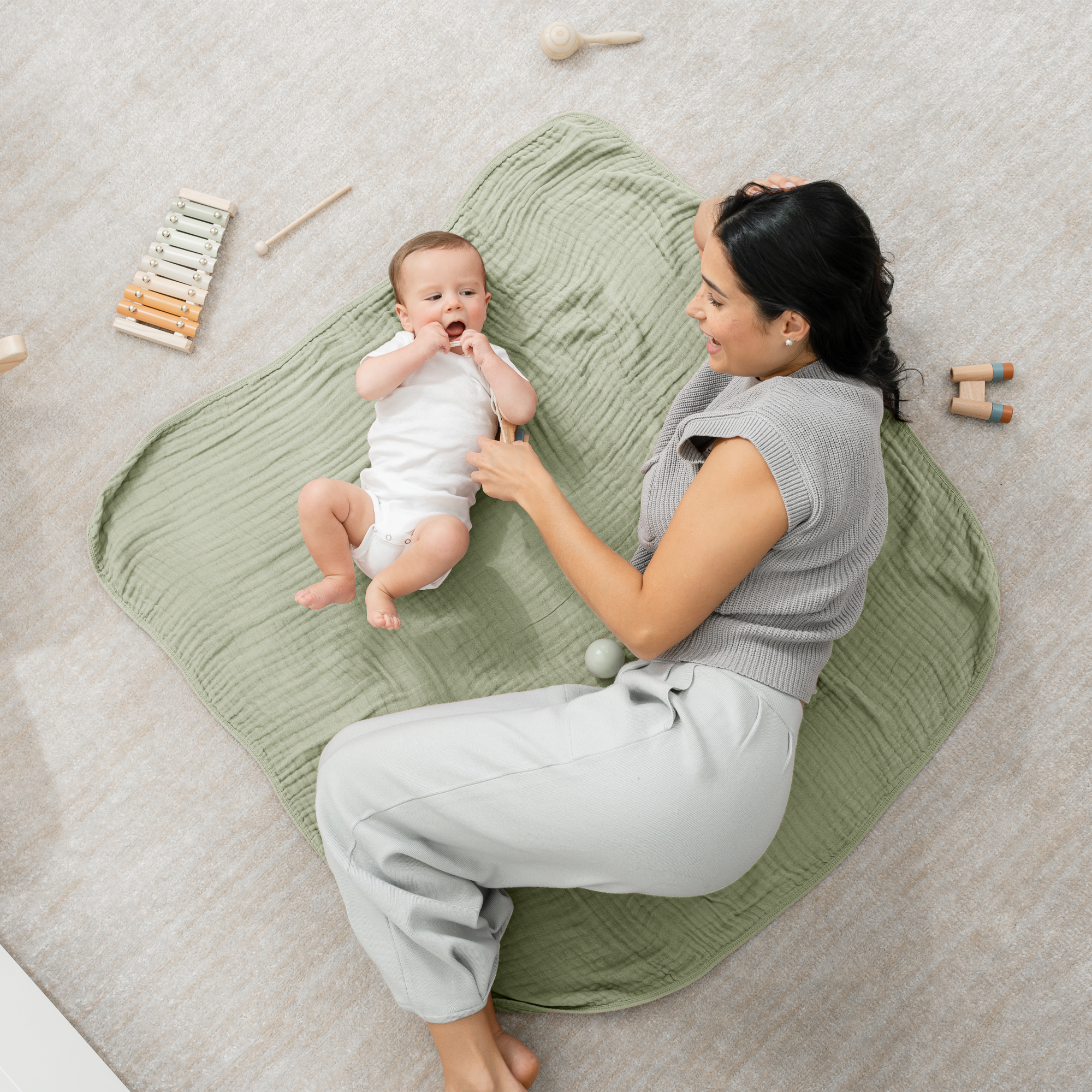 Comfy Cubs - Wholesale Bedding Blanket - Kids & Baby - Muslin Baby Blanket, 40" x 40" Swaddle Blanket by Comfy Cubs28