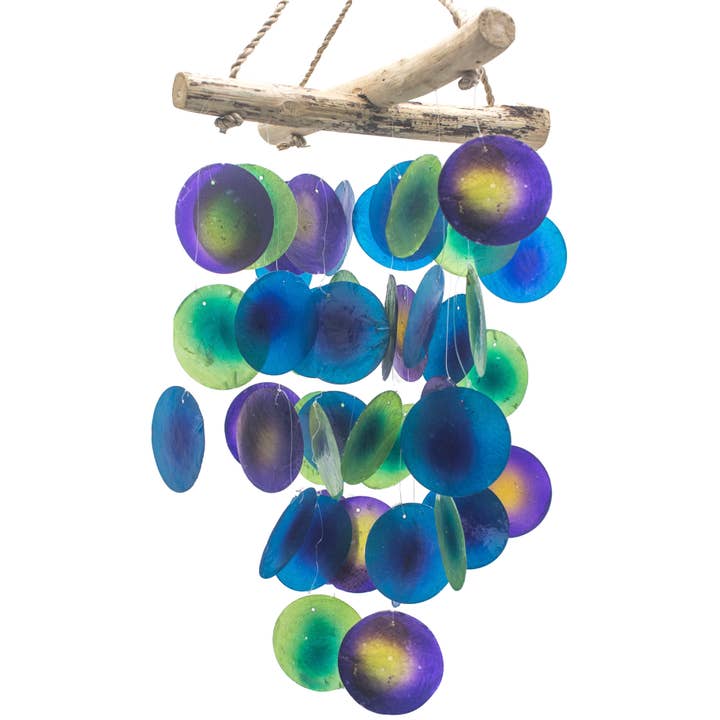 Cross Driftwood Verde & Roxo Chime por atacado de AWGifts Europe