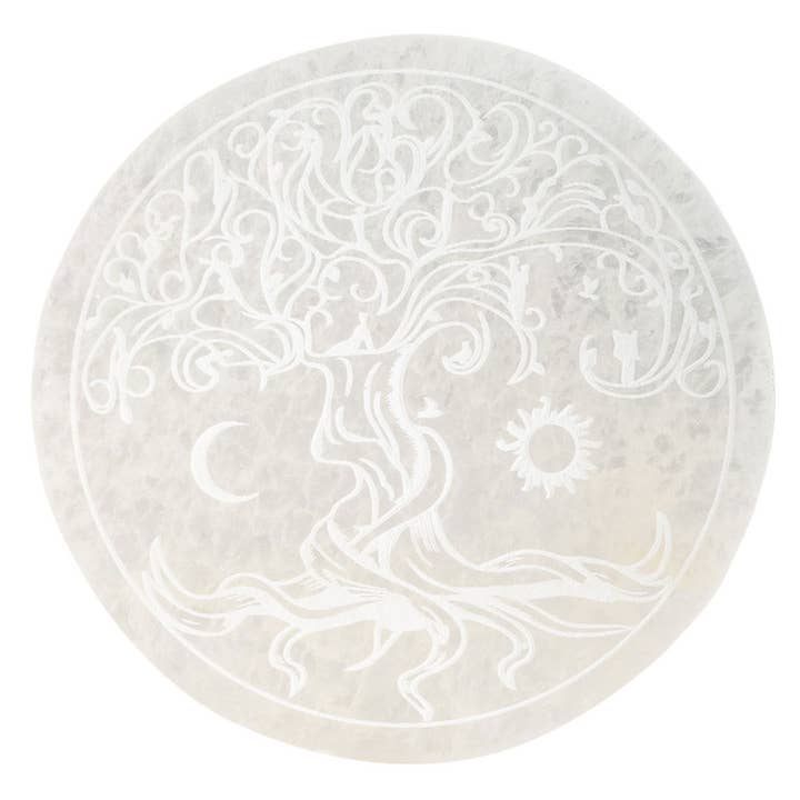 Benjamin International - Wholesale Crystal Charging Plate - Tree Of Life Charging Plate