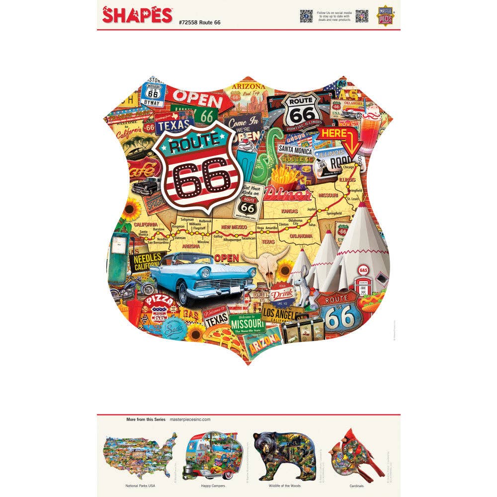 Masterpieces Puzzles - Vente Puzzle – adulte - Puzzle de 1000 pièces en forme de Route 663