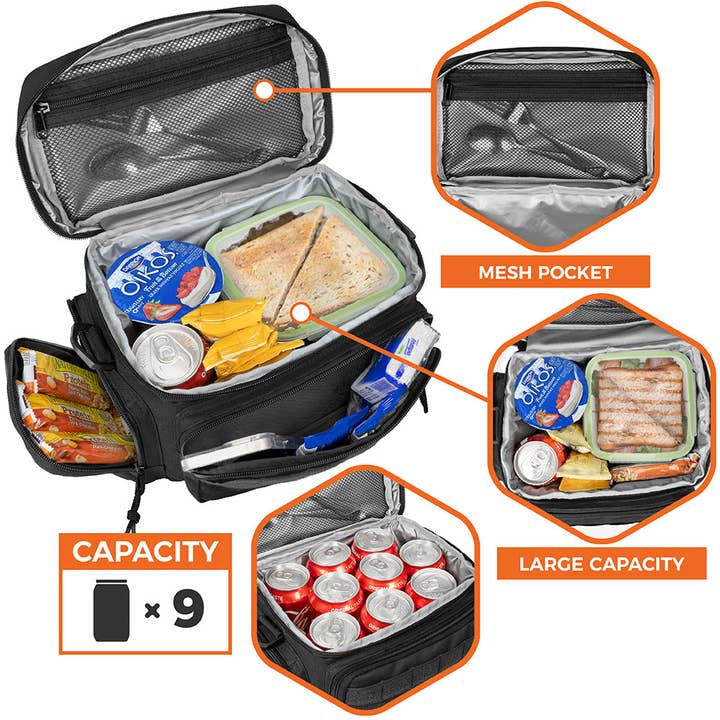 OPUX - Wholesale Lunch Bag/Box - Tactical Military Leakproof Lunch Box - 9 Cans / 18 Cans44