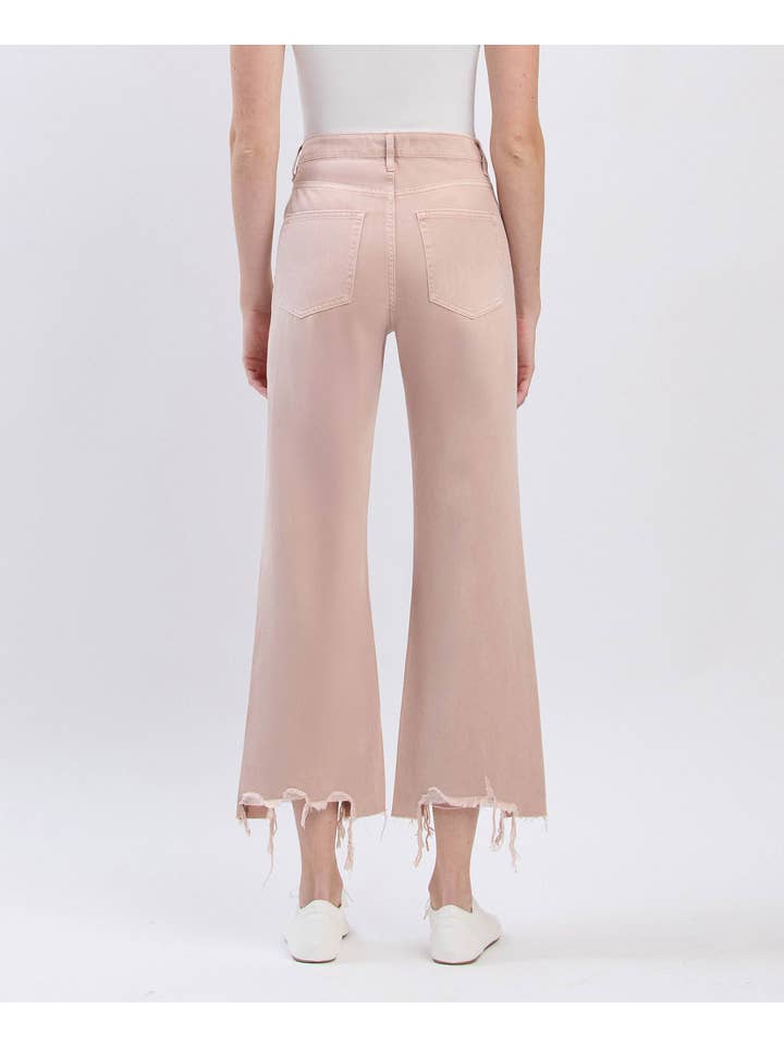 JULY SONG 90'S VINTAGE SUPER HIGH RISE CROP FLARE JEANS V2737 for wholesale on Faire6