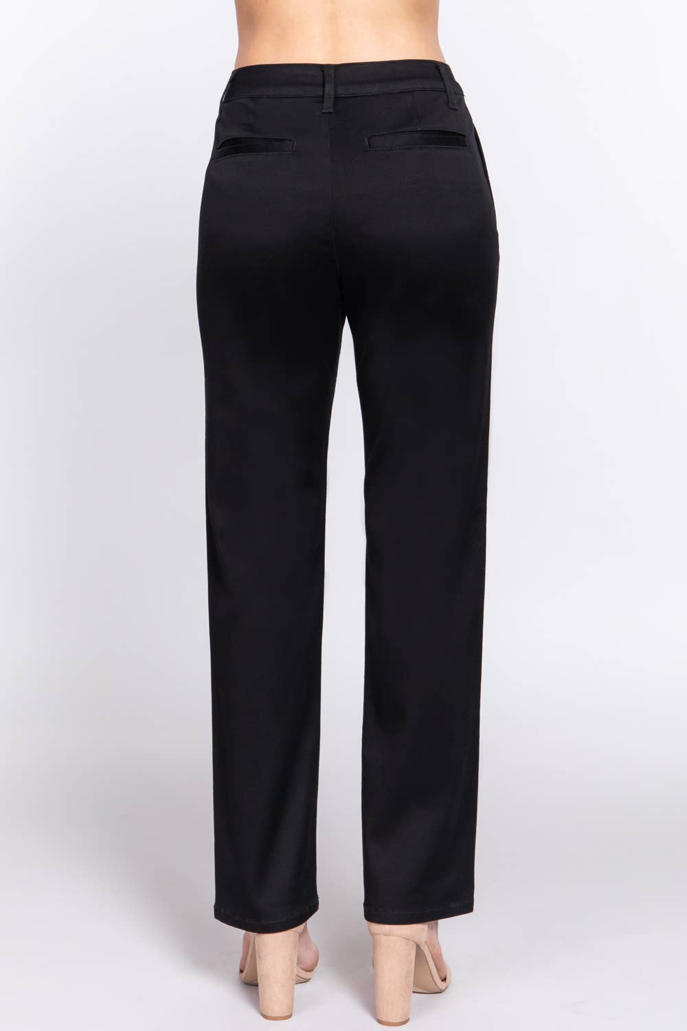 Active Basic | Active USA - Vendita all'ingrosso Pantalone - Donna - Pantaloni lunghi dritti in twill elasticizzato17