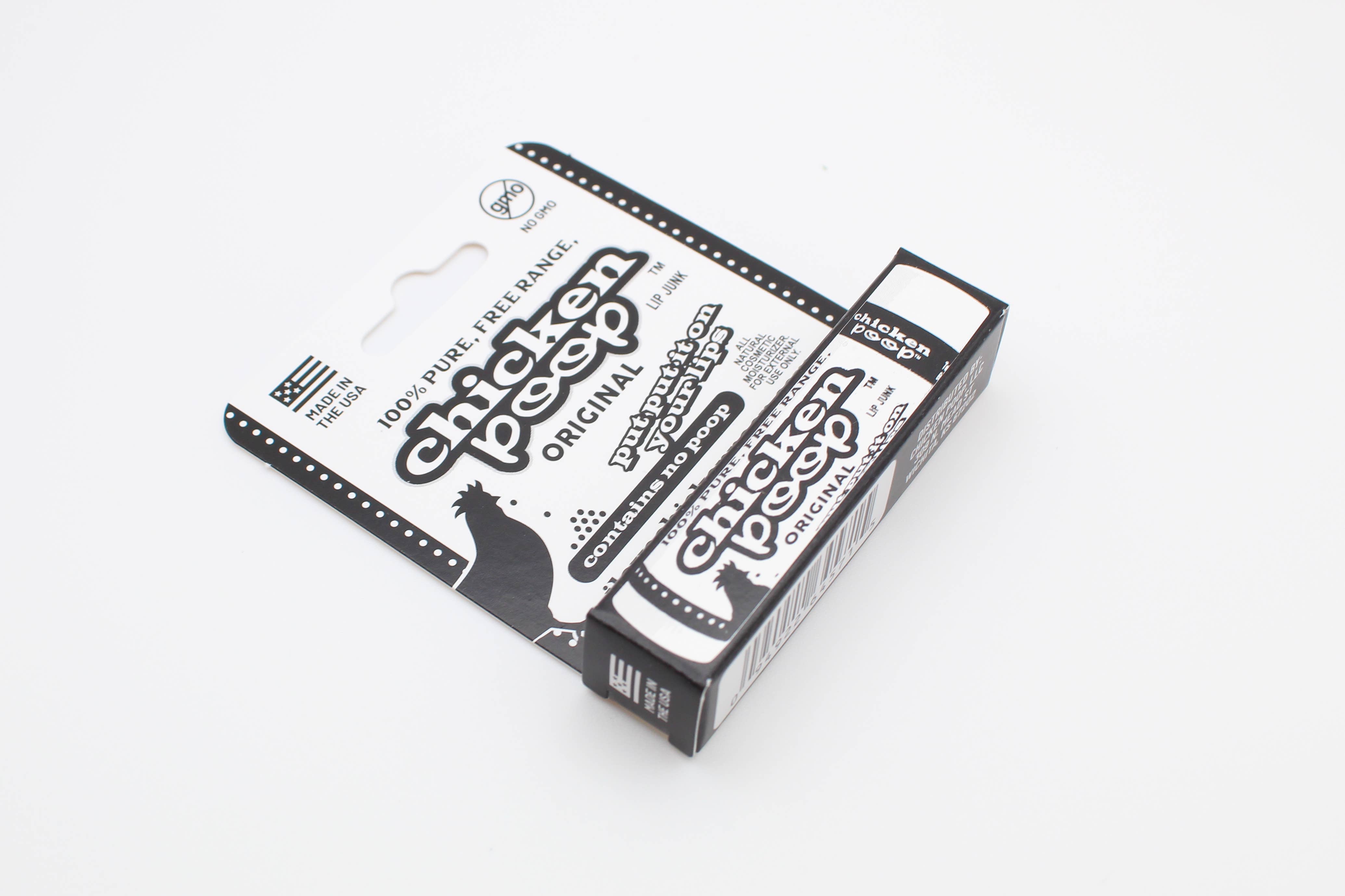 Chicken Poop - Wholesale Lip Balm - Chicken Poop® ORIGINAL Lip Balm, All Natural 16 ct. HANG TAB4