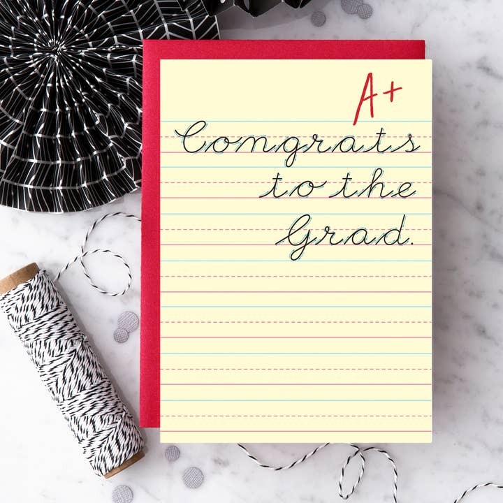 Congrats to the Grad - Cursive Writing for wholesale by Design With Heart