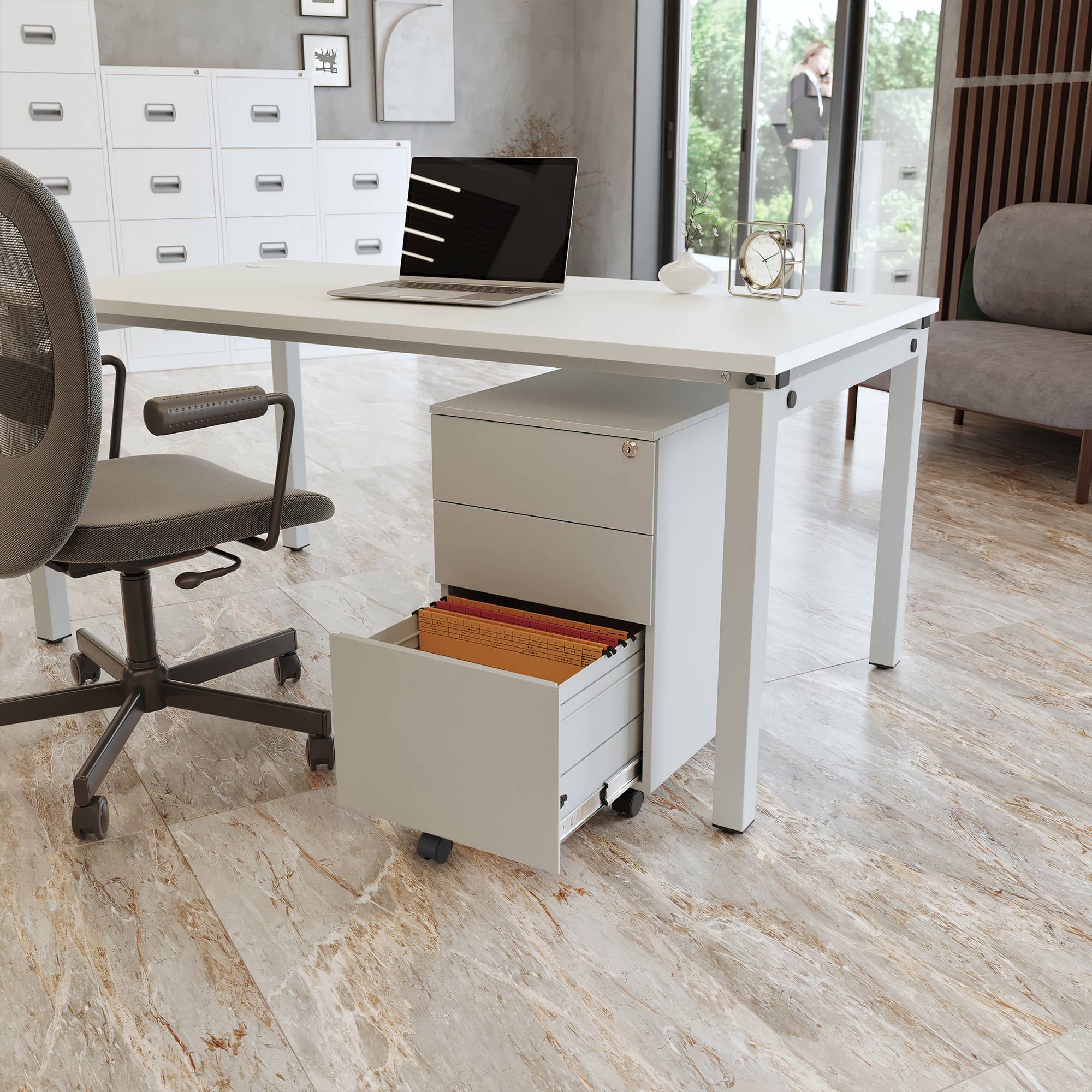 CEHA USA - Venta al por mayor Armario - Archivador móvil Ceha de 2+1 cajones con cerradura11