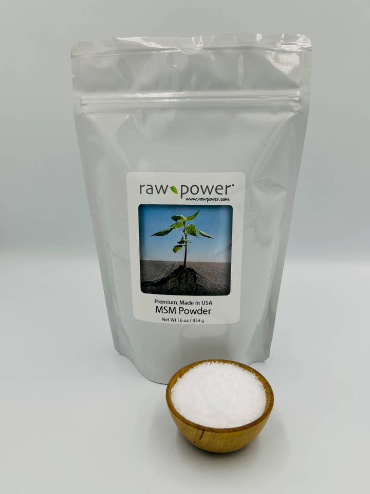 MSM Powder, 100% pure, Raw Power (Made in the USA!) for wholesale by Raw Power