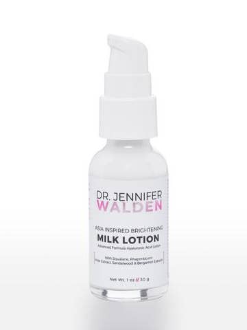 Asia Inspired Brightening Hyaluronic Milk Lotion for wholesale by Dr. Jennifer Walden Skincare & Supplements