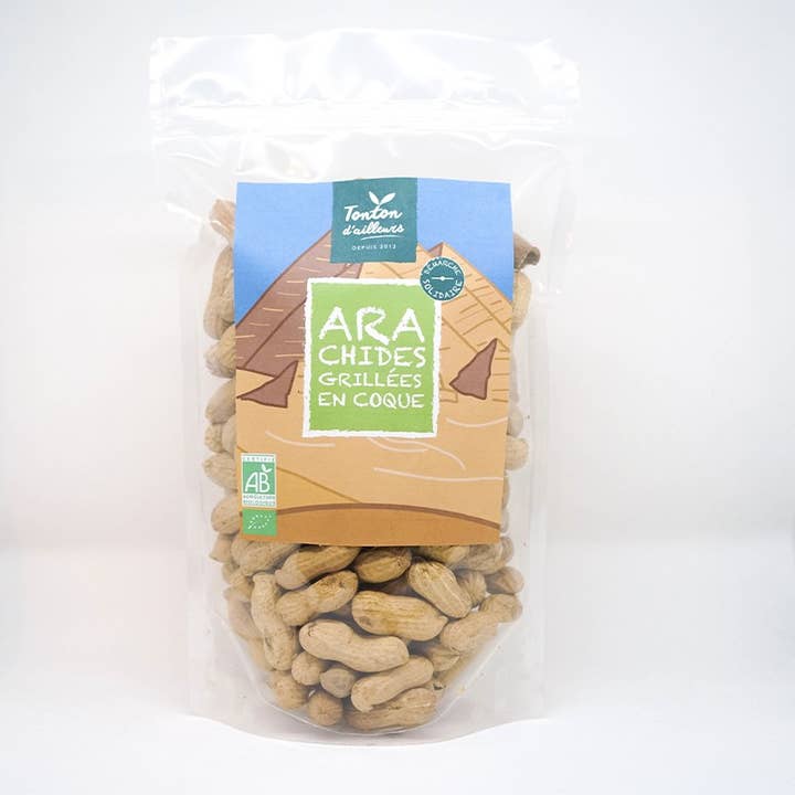 Ekologiska Rostade Jordnötter i Skal för wholesale av Tonton D'Ailleurs