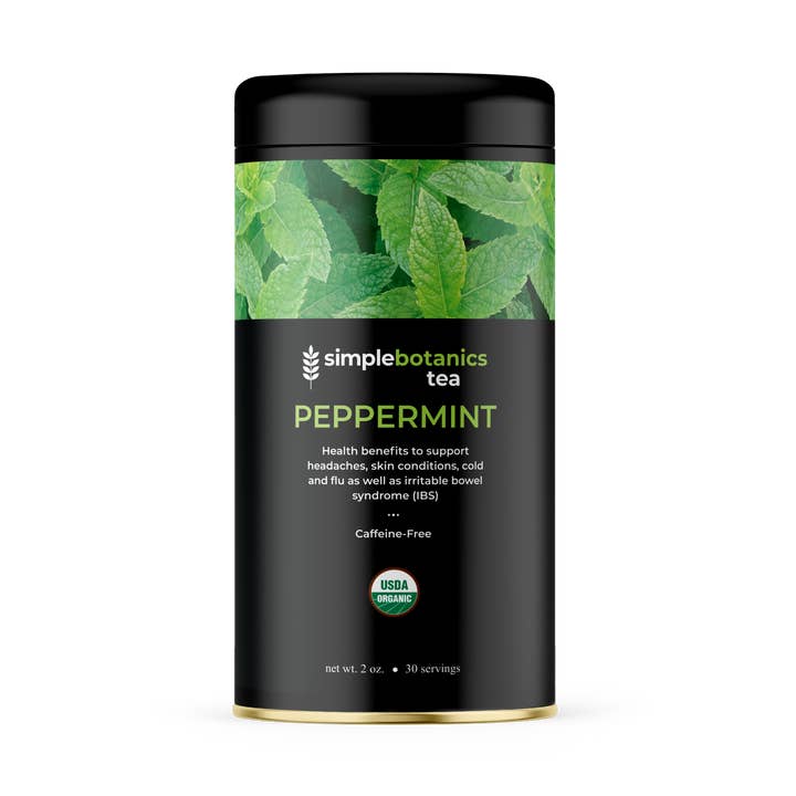 Peppermint Leaf Tea Bags Organic (Pack of 30 Tea Bags) for wholesale by Simple Botanics