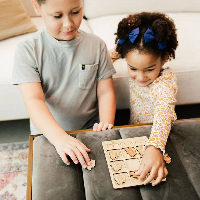 Birch House Games & Gifts - Wholesale Board Game - Coffee Tic-Tac-Toe Game - Coffee Shop / Latte Espresso