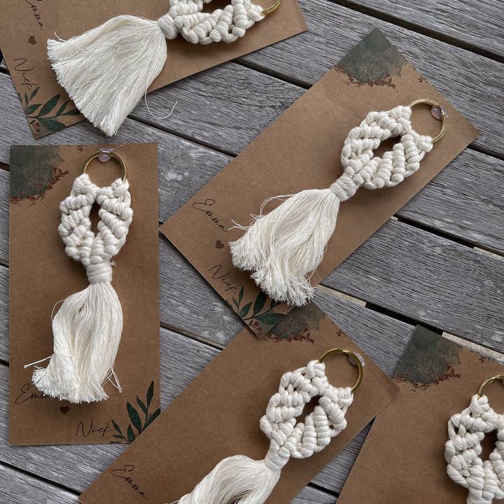 Uniq Favors - Vendita all'ingrosso Regalini per gli invitati - Bomboniere per gli ospiti, Bomboniere portachiavi in macramè1