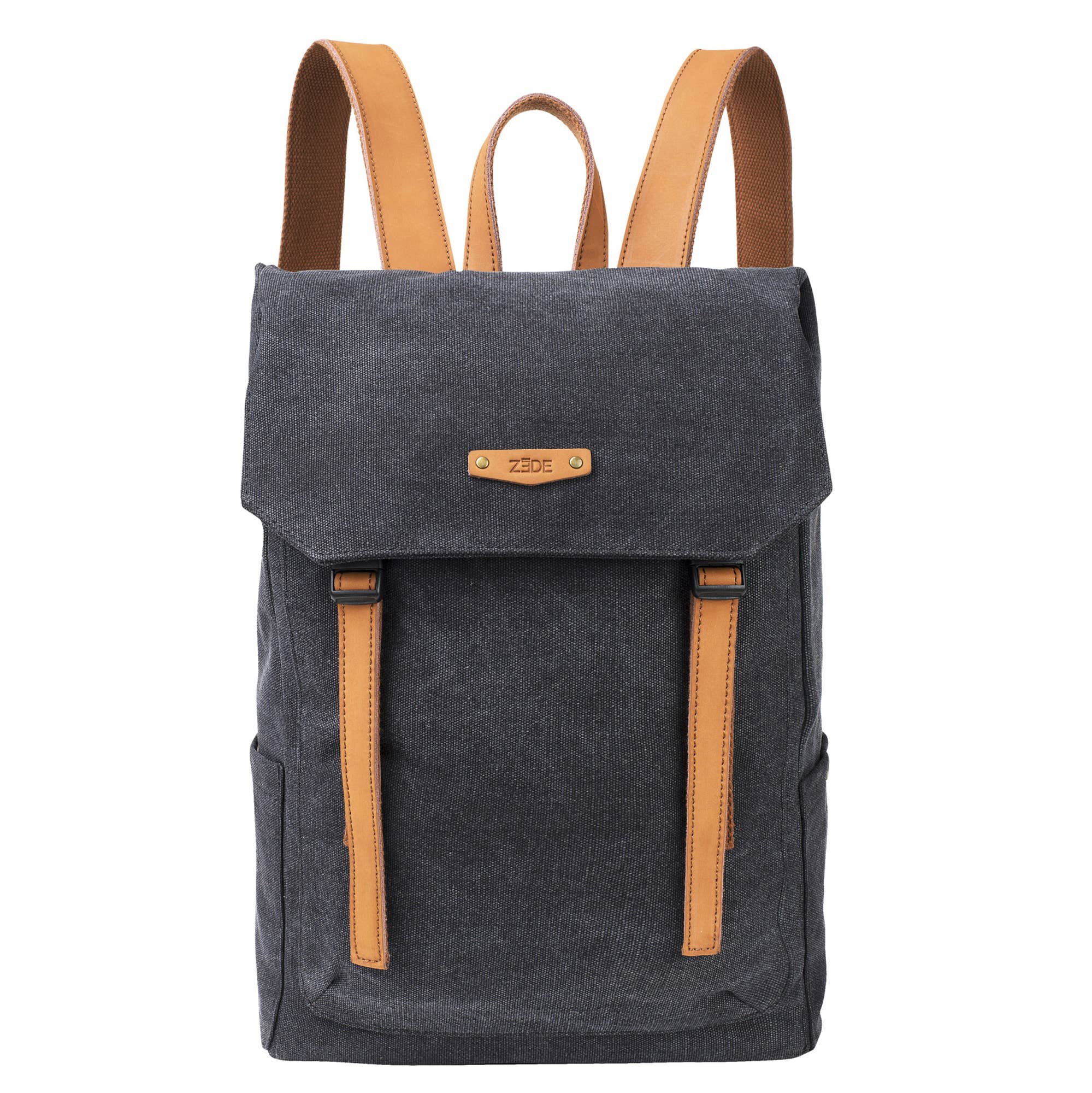ZEDE PARIS – Großhandel Rucksack – Damen – Quai de la Gare (XL) - Rucksack aus Leinen und Leder0