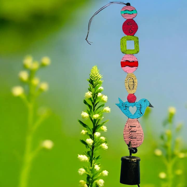 Bonito BIRD Wind Chime nana bells noel bell garden pátio gramado por atacado de Whimsies