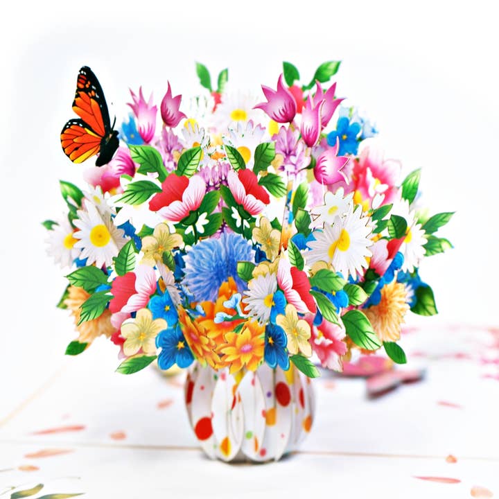 Wonder Paper Art - Wholesale Mother's Day Card - Flower vase 3D Card , Mother's Day card