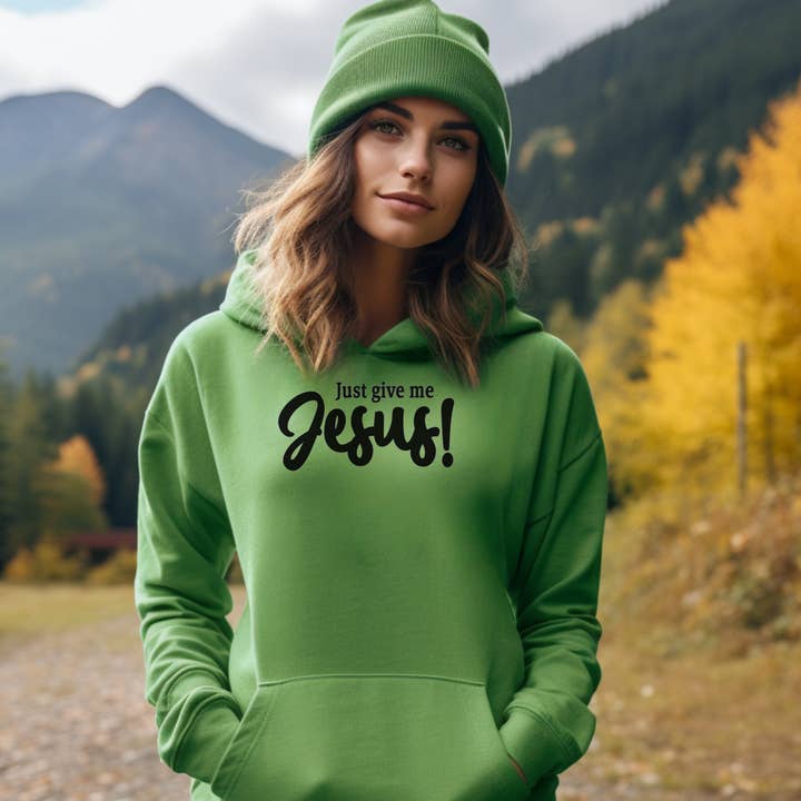Just Give Me Jesus Christian Hoodie | Hooded Sweatshirt for wholesale by Love Ann Joy Apparel, LLC