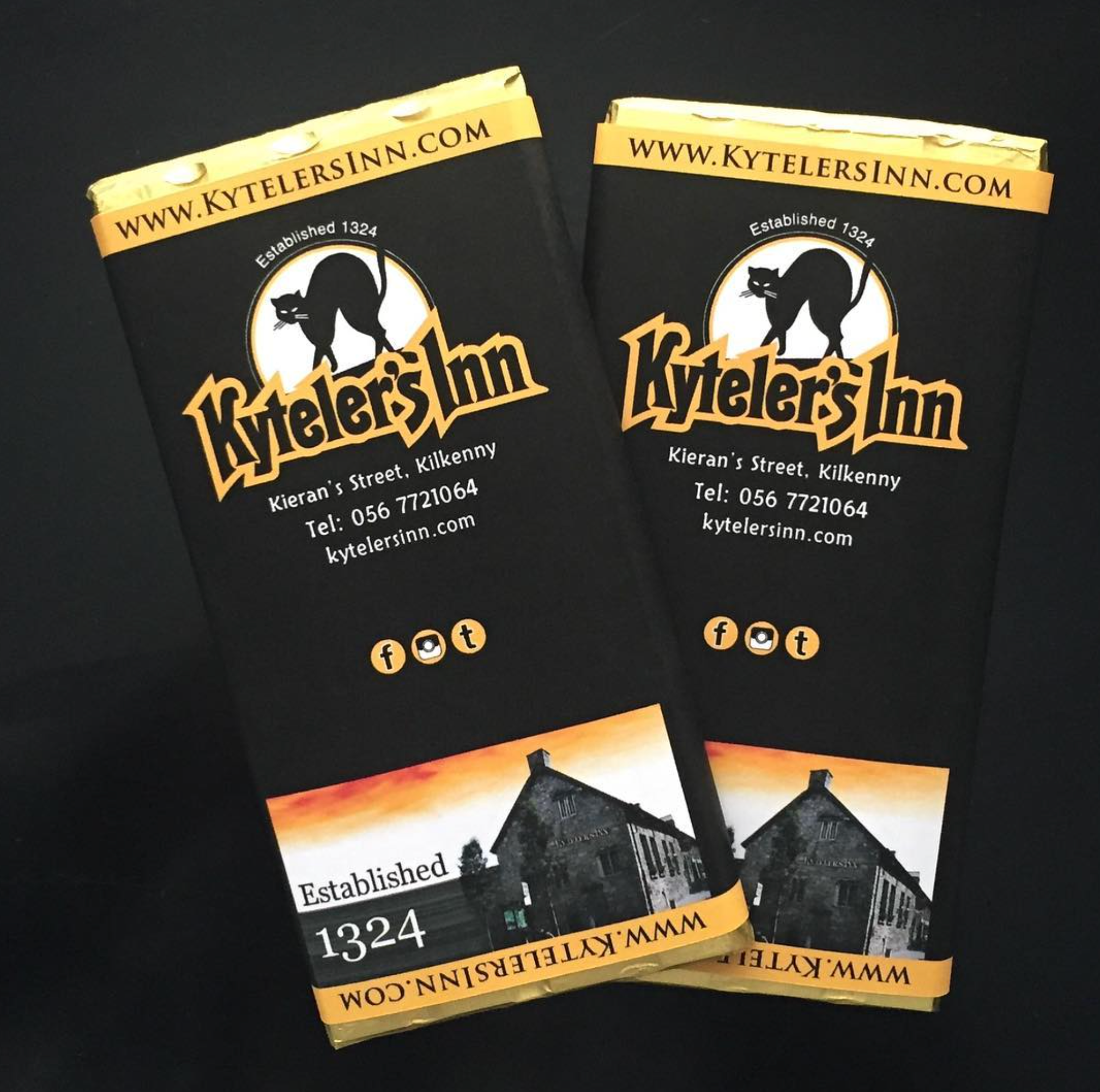 Sweet Living Kilkenny – wholesale Chocolate bar – CUSTOM Design 80g Bars -100 minimum (Avail Jan15th-Aug 15th)21