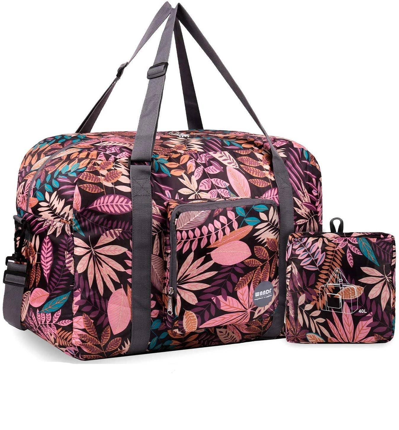 wandf - Wholesale Weekender Bag - Unisex - 40L Travel Duffel Bag Nylon Carry on Weekender Overnight34